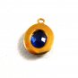 1960's Farrington High School Honolulu Hawaii Blue Spinel Charm 61814
