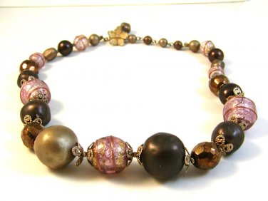 Vintage Murano Glass Vendome 12" with 4" Extender Choker / Necklace