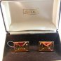 Vintage 1971 Avon Citation Geometric Cuff Links MIB