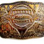 1984 MoorMans Cattle Feed since 1885 22K Sterling Silver Belt Buckle by Crumrine