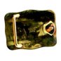1984 MoorMans Cattle Feed since 1885 22K Sterling Silver Belt Buckle by Crumrine