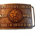 Vintage S.P.O. Quality Circles Problem Solver Teams Kerr McGee Belt Buckle