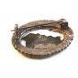 Victorian 900 Silver & Gold Tone & Marcasites Parthenon Brooch