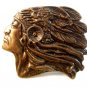 Vintage Native American Indian Chief Warrior Belt Buckle
