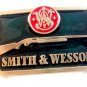 Vintage Silver Tone & Enamel Smith & Wesson Belt Buckle