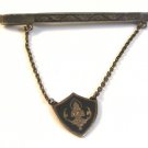 Vintage Siam Sterling Silver Niello Tie Clasp