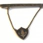 Vintage Siam Sterling Silver Niello Tie Clasp