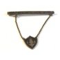 Vintage Siam Sterling Silver Niello Tie Clasp