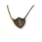 Vintage Siam Sterling Silver Niello Tie Clasp