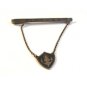 Vintage Siam Sterling Silver Niello Tie Clasp