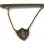 Vintage Siam Sterling Silver Niello Tie Clasp