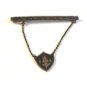 Vintage Siam Sterling Silver Niello Tie Clasp