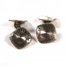 Edwardian / Art Deco Silvertone Cufflinks Unbranded 72315