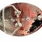 Western Silvertone Black Longhorn Belt Buckle #102113