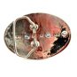 Western Silvertone Black Longhorn Belt Buckle #102113