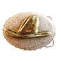 Vintage Silver Tone Old Time Cowboy Hat Belt Buckle