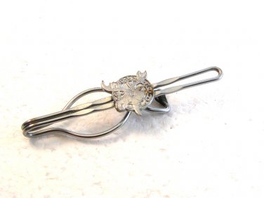 Vintage Silver Tone PAP FOOM Fraternal Order of Moose Tie Clasp