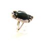 Great Vintage Native American Sterling Green Agate Ring Sz 8