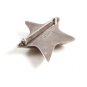 Sterling Silver Mexican 5 Pointed Star Brooch Signed Tiffany