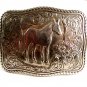 Vintage Western Cowboy Standing Horse Belt Buckle 12022013