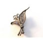 Vintage Marcasite Sterling Silver Leaf Brooch