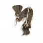Vintage Southwest Handmade Sterling Silver Kachina Flute Player Brooch