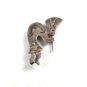 Vintage Southwest Handmade Sterling Silver Kachina Flute Player Brooch