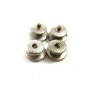 Art Deco True Vintage Silvertone Mother Pearl Cufflinks By SNAP LINK 101314