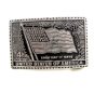 4 Cent Postage USA Flag Long May It Wave Belt Buckle 62514