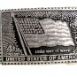 4 Cent Postage USA Flag Long May It Wave Belt Buckle 62514