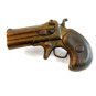 Vintage Derringer Pistol Gun Belt Buckle