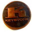 Vintage Solid Brass K Keystone Belt Buckle