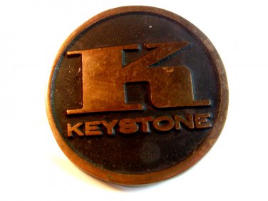 Vintage Solid Brass K Keystone Belt Buckle