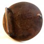 Vintage Solid Brass K Keystone Belt Buckle