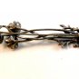 Vintage Sterling Silver Flower Brooch