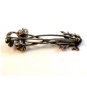 Vintage Sterling Silver Flower Brooch