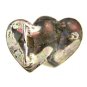 Ladies Silver Strike Entwined Hearts Western Belt Buckle 11142013