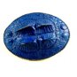 Western Blue Alligator Leather Belt Buckle 5714 Not Signed