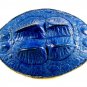 Western Blue Alligator Leather Belt Buckle 5714 Not Signed