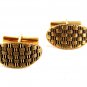 Sterling Silver Gold Vermeil Cufflinks 62414