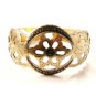 Unusual Vintage Filigree Sterling Silver Cuff Bracelet