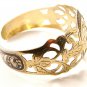 Unusual Vintage Filigree Sterling Silver Cuff Bracelet