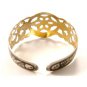 Unusual Vintage Filigree Sterling Silver Cuff Bracelet