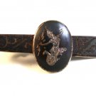 Vintage Sterling Silver Siam Niello Dancer Tie Clasp