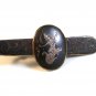Vintage Sterling Silver Siam Niello Dancer Tie Clasp