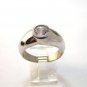Vintage Sterling Silver & Cz Engagement Ring Sz 9
