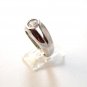 Vintage Sterling Silver & Cz Engagement Ring Sz 9