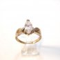Vintage Sterling Silver Cz Engagement Ring Sz 9