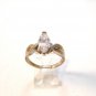 Vintage Sterling Silver Cz Engagement Ring Sz 9