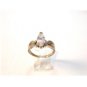 Vintage Sterling Silver Cz Engagement Ring Sz 9